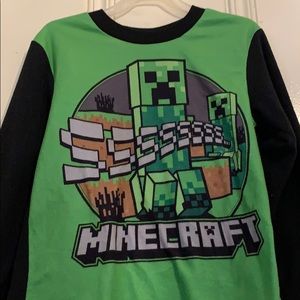 Minecraft pajama shirt